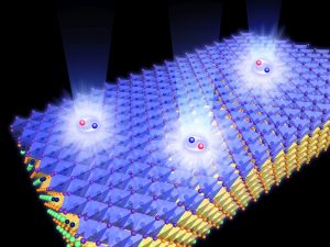 Schematic of free exciton emission from epitaxially-grown CuI films